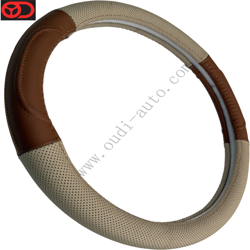 Genuine Leather Steering Wheel Cover OD-LA54