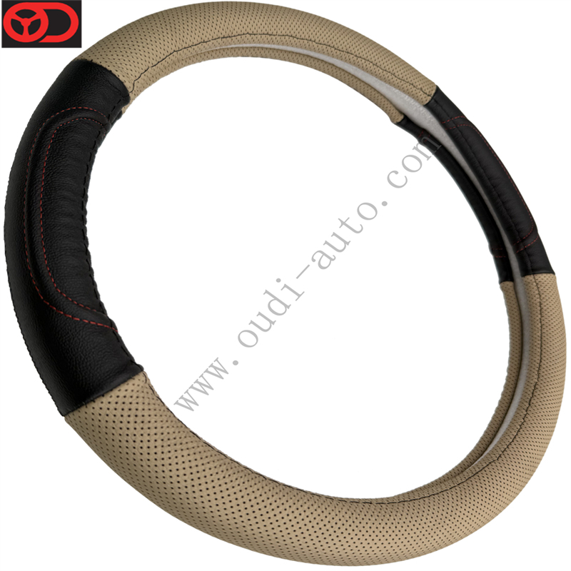 Genuine Leather Steering Wheel Cover OD-LA49