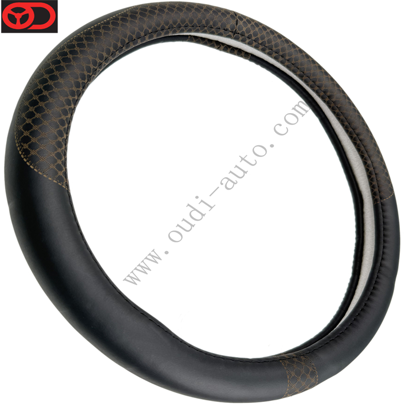 Genuine Leather Steering Wheel Cover-OD-LA40