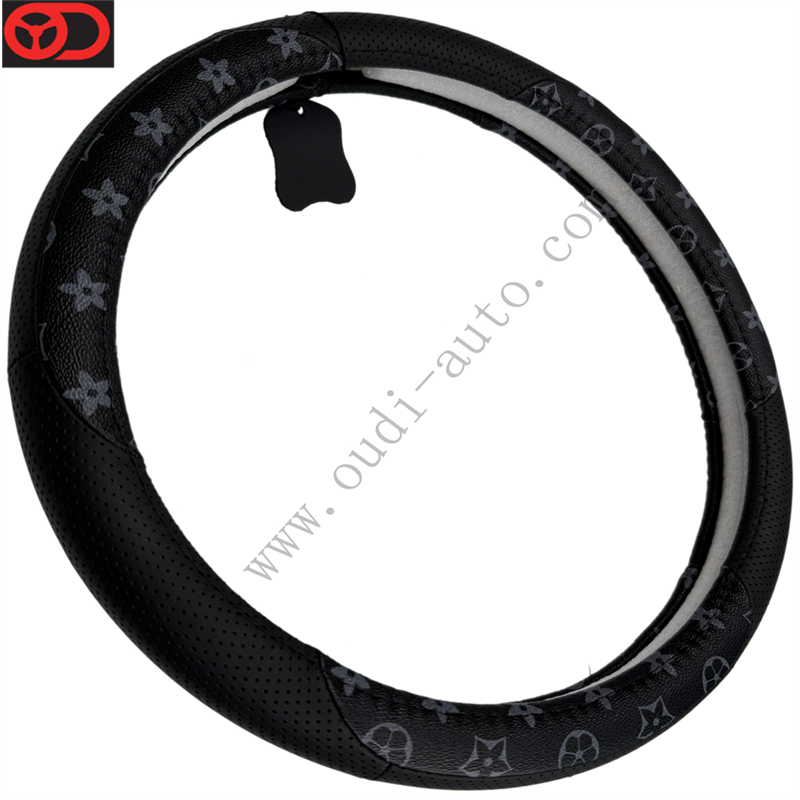 Genuine Leather Steering Wheel Cover-OD-LA39
