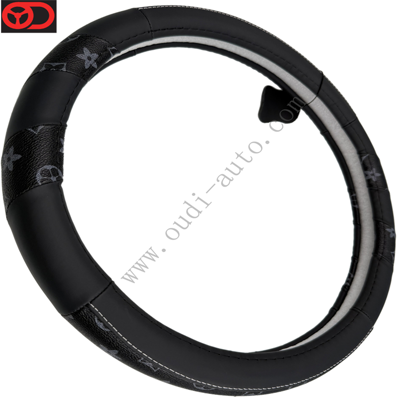 Genuine Leather Steering Wheel Cover-OD-LA38