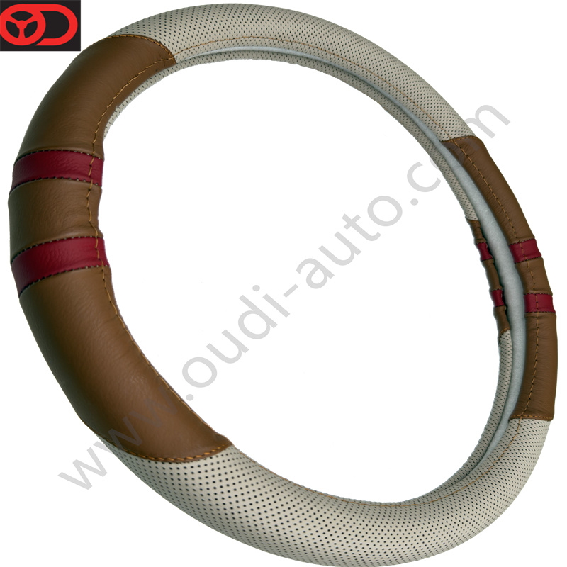 Genuine Leather Steering Wheel Cover OD-L69