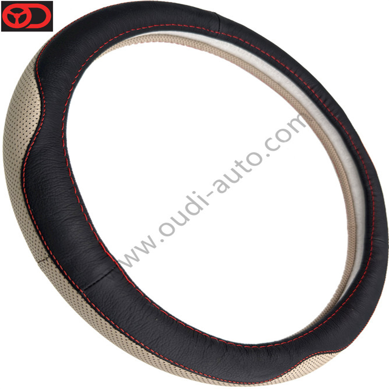 Genuine Leather Steering Wheel Cover OD-LA41